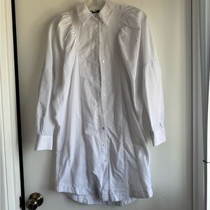 Topshop White Shirt Dress
